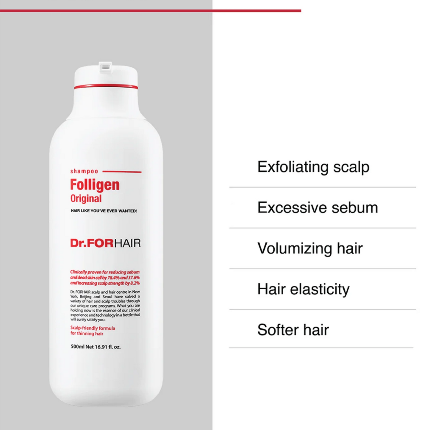 Dr.FORHAIR Folligen Shampoo 750 ml