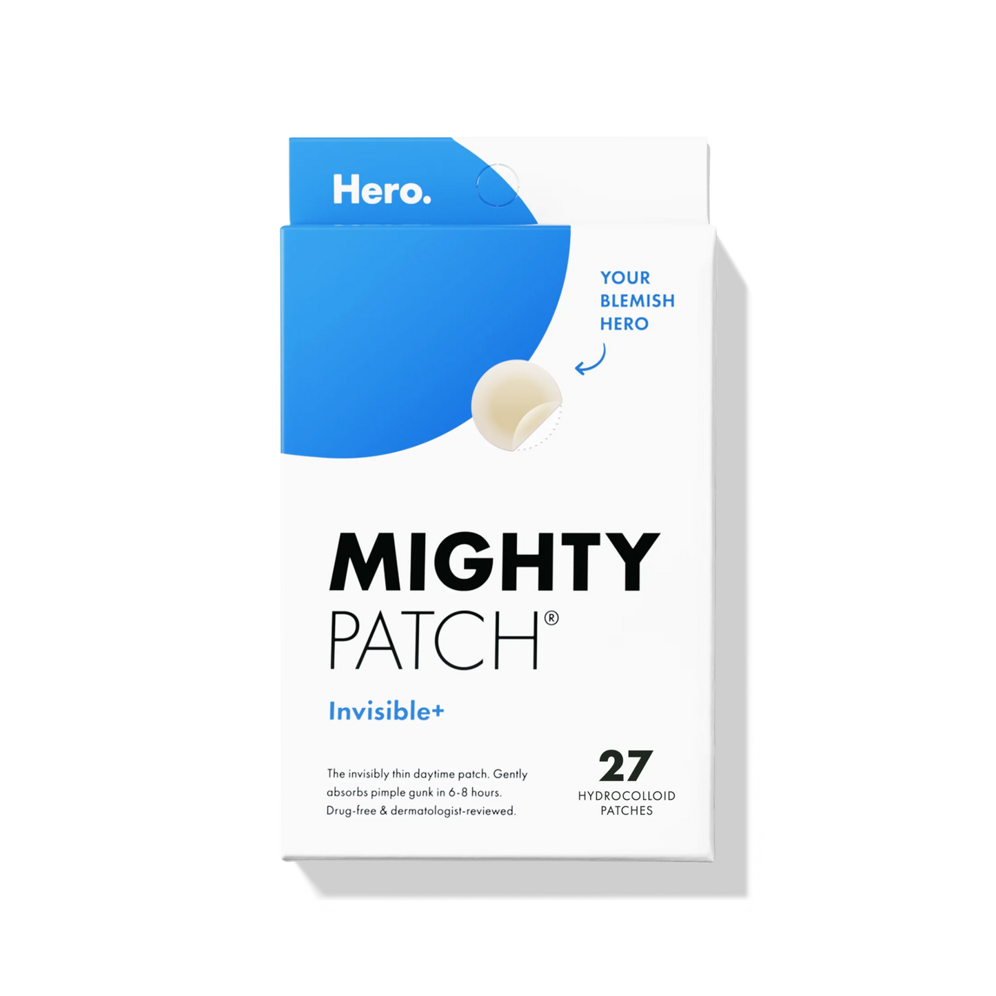 HERO Mighty Patch Invisible+ Acne Patch, 27 Count